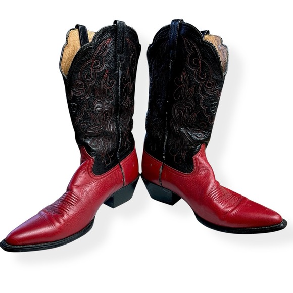 Ariat Heritage R Toe Boots Red Leather Women's Size 9 B Western Cowgirl - Picture 13 of 15